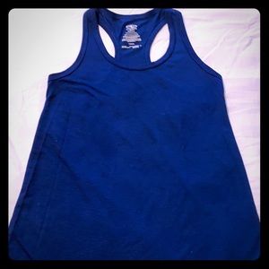 Blue work out tank